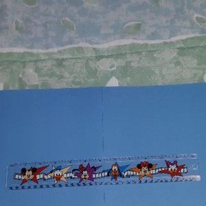 Disney Ruler w Mickey Mouse, Minnie, Donald Duck, Daffy, Goofy, Pluto